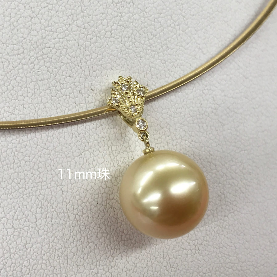 ゴールデンパールネックレス